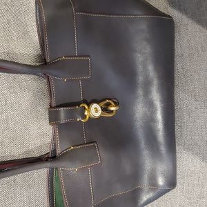 Dooney and Bourke florentine leather grey shoulder bag